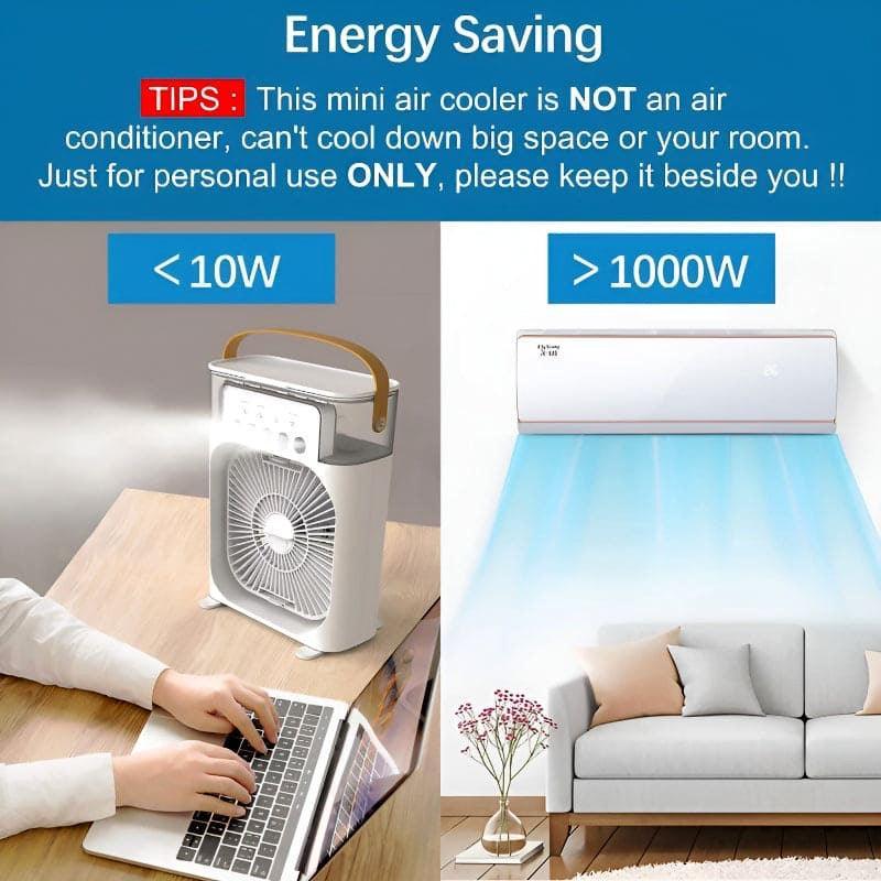 Hydrating Cooling Station – 2-in-1 Electric Humidifier Fan