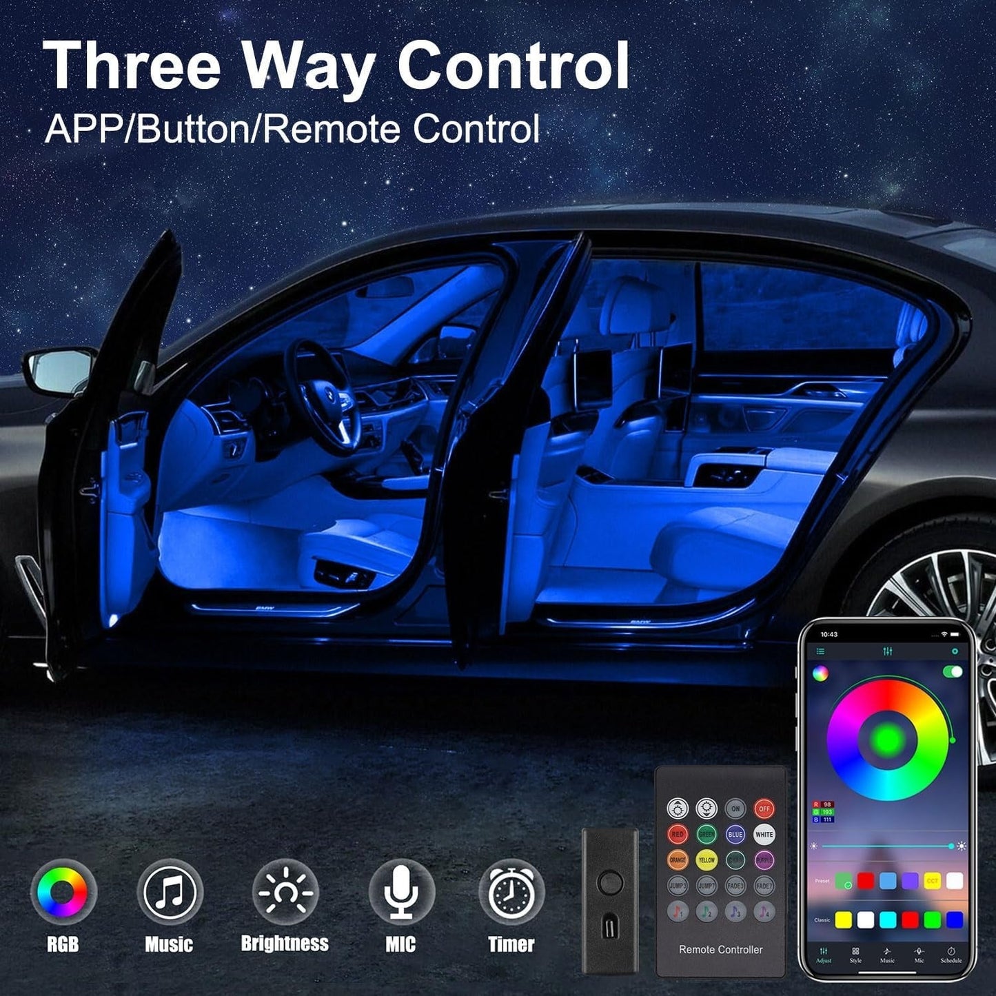 LED Car Strip (3 meter)